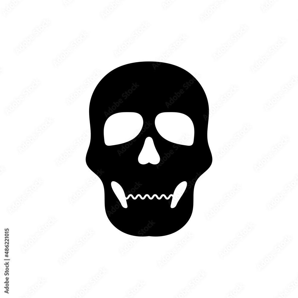 Skull icon design template vector isolated Skull icon design template vector isolated