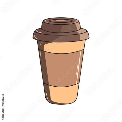 Coffee cup isolated. Vector. Cartoon
