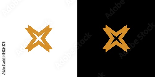 Modern and sophisticated letter X initials logo design