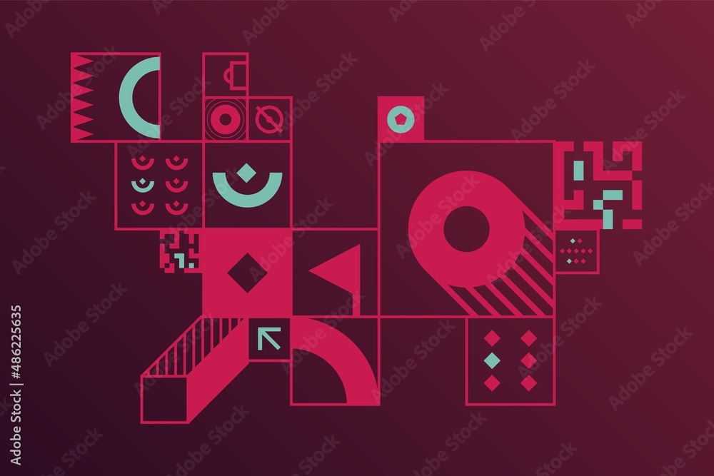 Obraz premium Sports background for event, tournament, invitation, or cup. Layout design template with geometric shapes. Championship in Qatar. Sports background trend 2022.