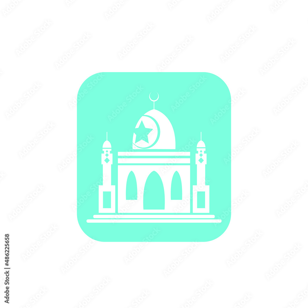 mosque logo image vector illustration 