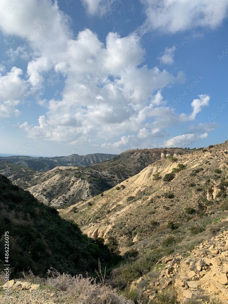Spectacular mountains view, hills and valleys, natural landscape background Spectacular mountains view, hills and valleys, natural landscape background