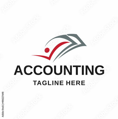 Accounting logo design vector template