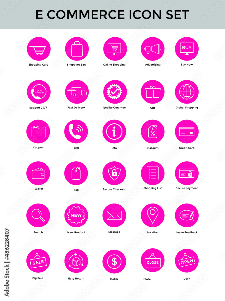 Set of e commerce line icon | online shopping icon set | editable Stroke
Set of e commerce line icon | online shopping icon set | editable Stroke