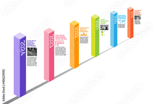 Milestone Company, Timeline, Roadmap,Infographic Vector.