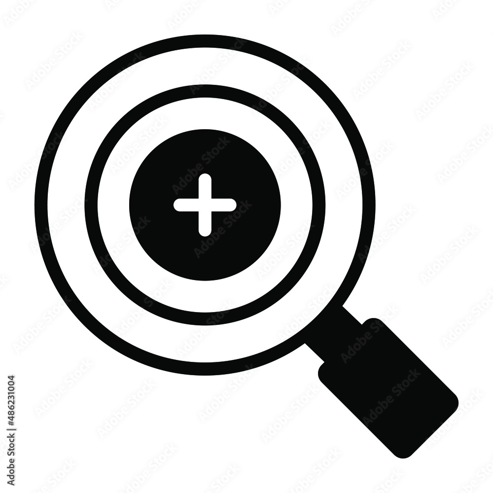 Fototapeta premium magnifying Icon. User interface Vector Illustration, As a Simple Vector Sign and Trendy Symbol in Line Art Style, for Design and Websites, or Mobile Apps,