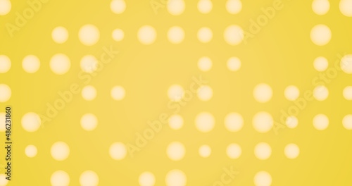 Render with light blurred dots on yellow