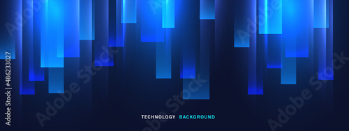 Abstract technology background with glowing light effect.Vector illustration.