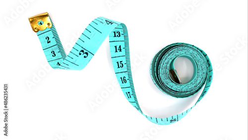 tape measure isolated on white background.