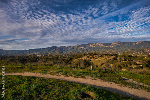 Sunset view of Santa Barbara from Elings park