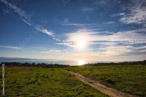 Sunset view of Santa Barbara from Elings park