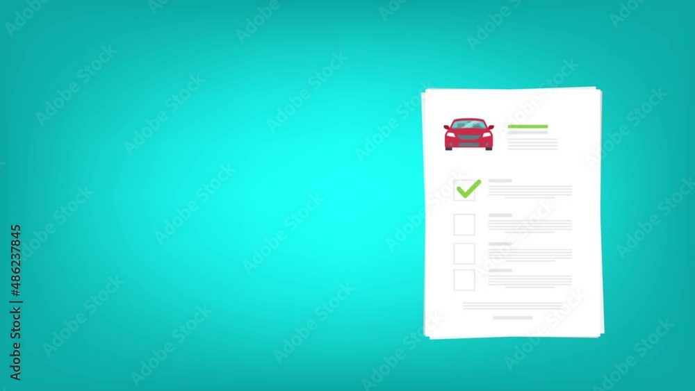 Car insurance document, report. Paper agreement checklist or loan checkmarks form list approved with automobile icon, vehicle financial, car dealership legal deal. Car insurance document, report. Paper agreement checklist or loan checkmarks form list approved with automobile icon, vehicle financial, car dealership legal deal.