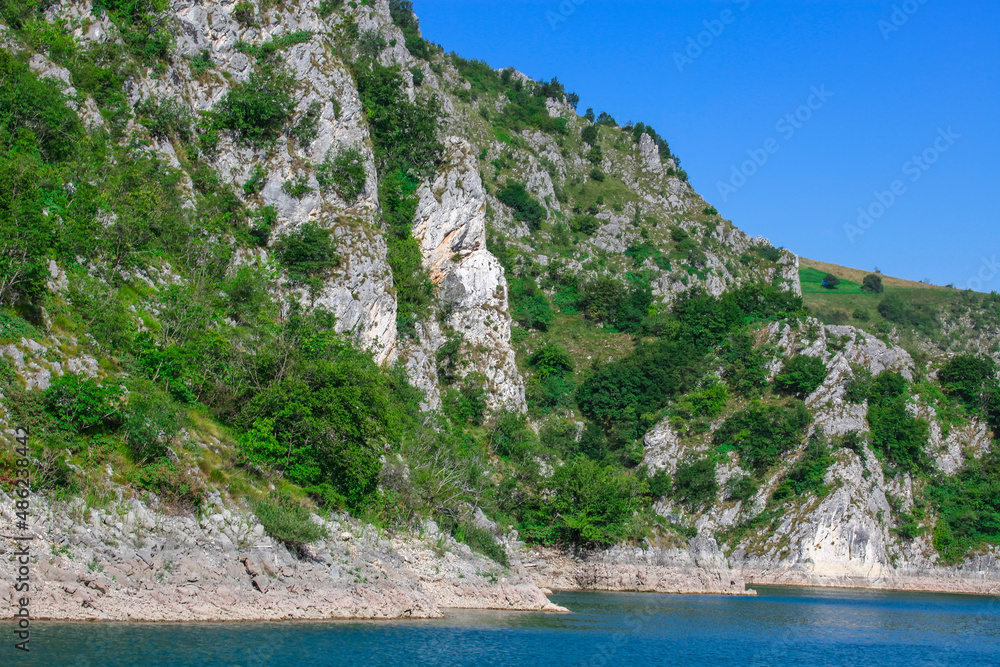 Uvac river and canyon in Serbia