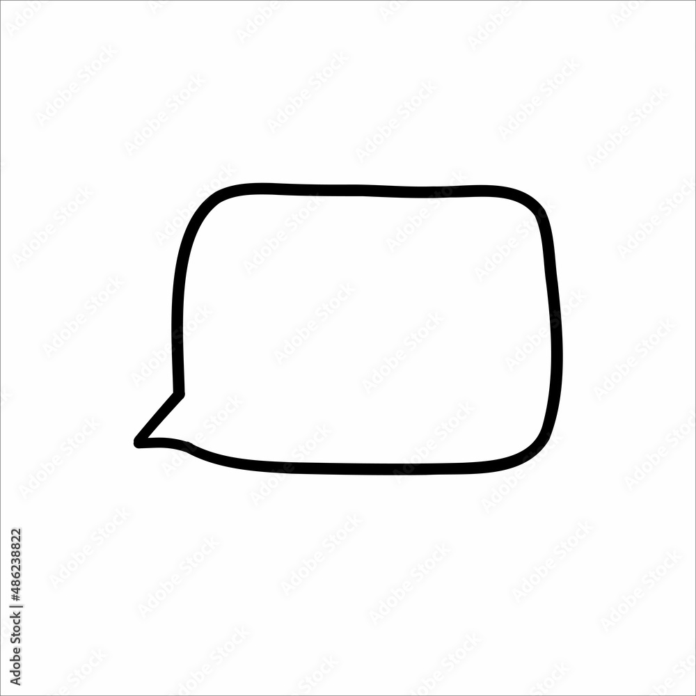 doodle cloud for text. vector illustration isolated on white background doodle cloud for text. vector illustration isolated on white background