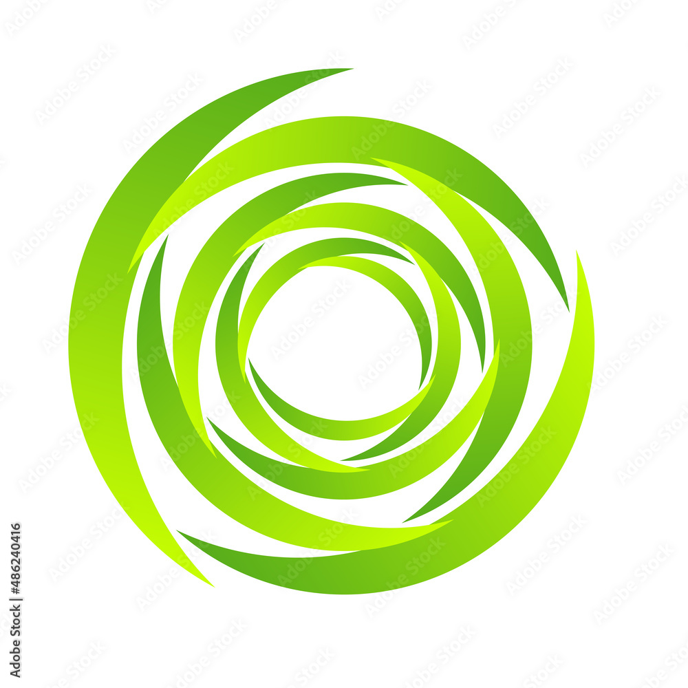 Spiral, swirl, twirl. Rotating segmented circle, circular swoosh circle design element, icon vector Spiral, swirl, twirl. Rotating segmented circle, circular swoosh circle design element, icon vector