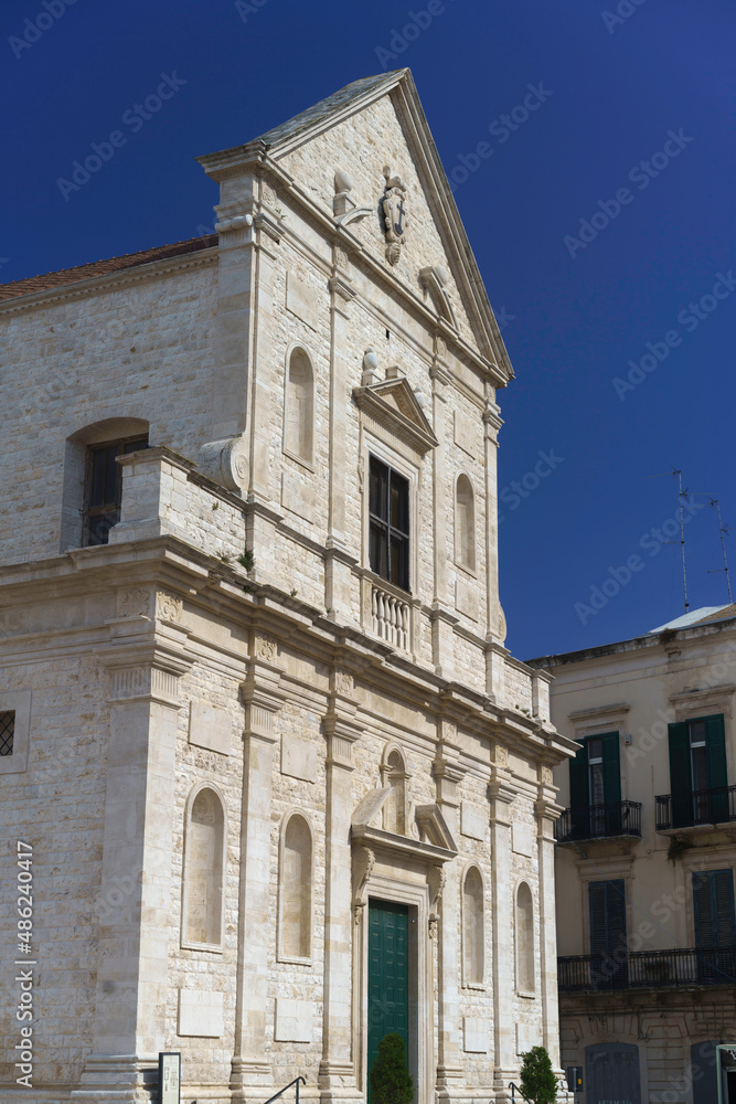 Bitonto, historic city  in Apulia. San Gaetano church