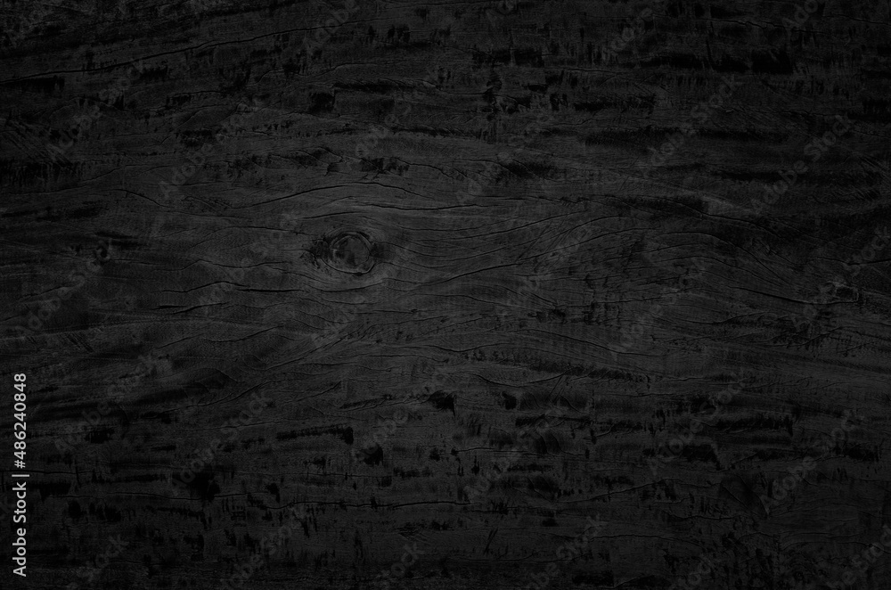 Wood Black Background, Plank Wood Texture. Blank for design