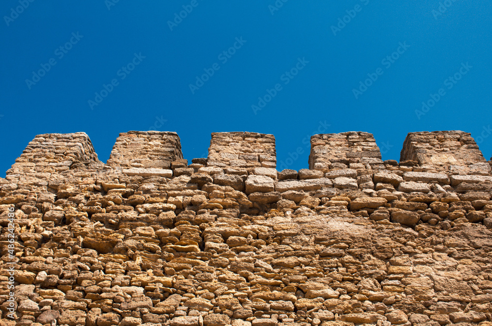 Old fortress against the sky. Historical place. For archive Old fortress against the sky. Historical place. For archive