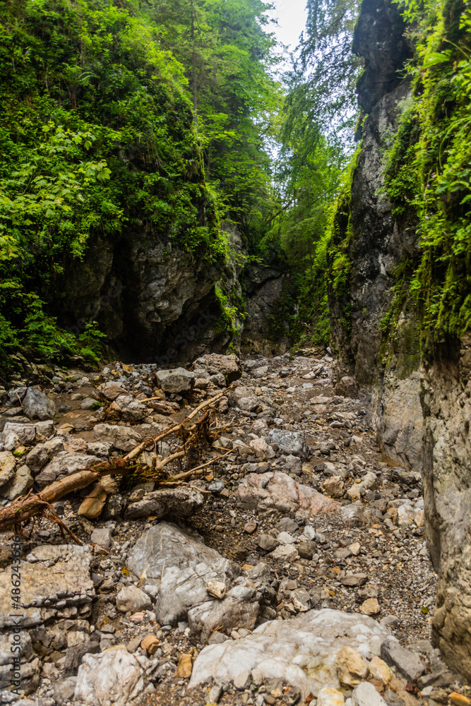 Fototapeta premium Huciaky gorge in Nizke Tatry mountains, Slovakia