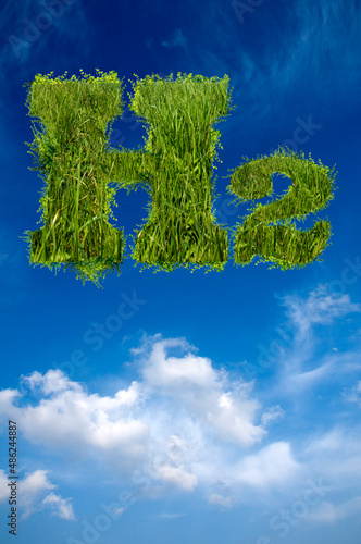 concept for Hydrogen H2 chemical formula