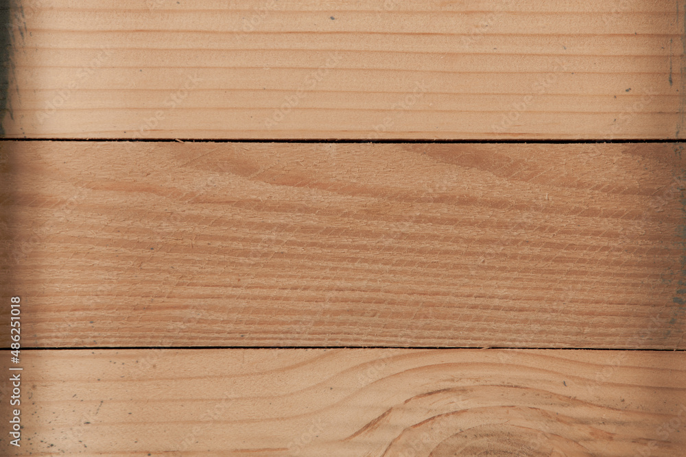 Fototapeta premium Painted wooden board for design or text. Colored wood abstraction.