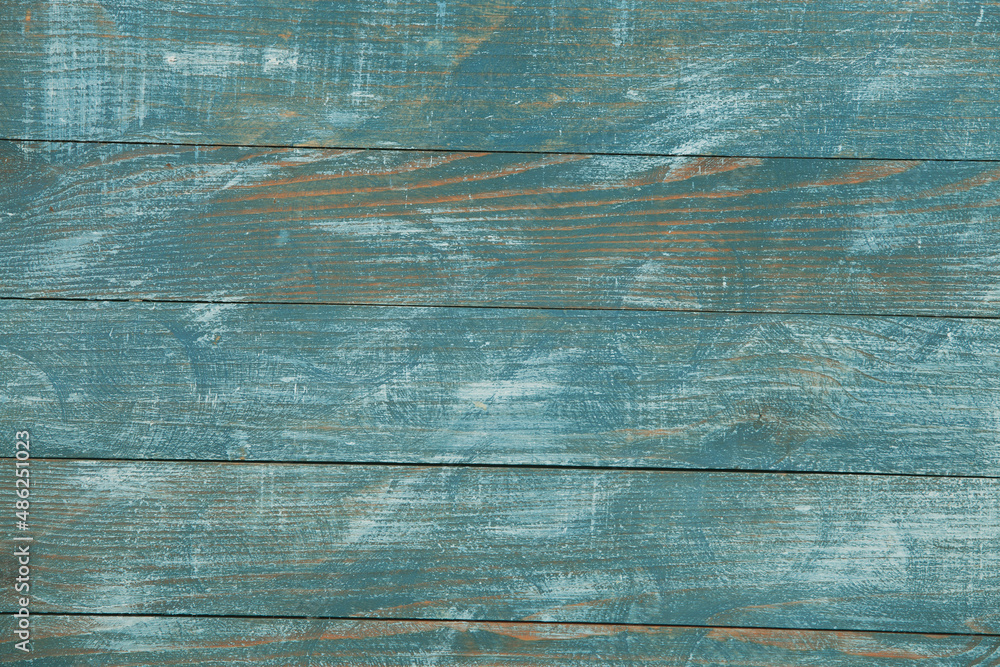 Obraz premium Painted wooden board for design or text. Colored wood abstraction.