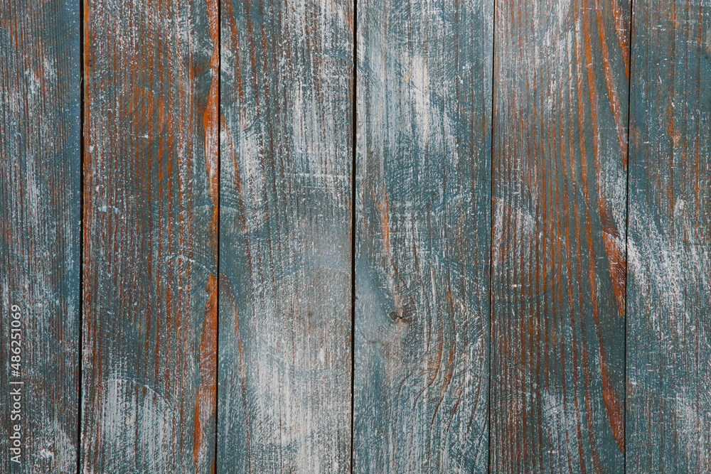Naklejka premium Painted wooden board for design or text. Colored wood abstraction.