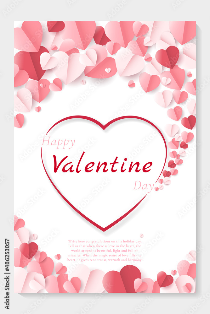 Holiday card for Valentine's Day. Holiday card for Valentine's Day.