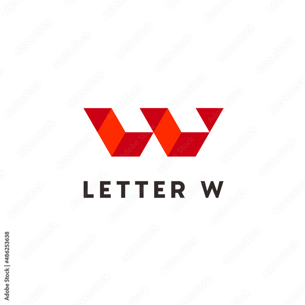 Vector logo design for business. Abstract Letter W. Vector logo design for business. Abstract Letter W.