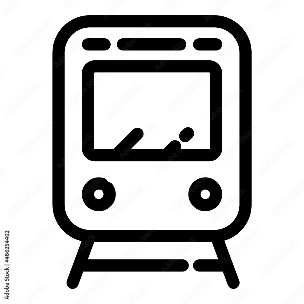 Train Flat Icon Isolated On White Background Train Flat Icon Isolated On White Background