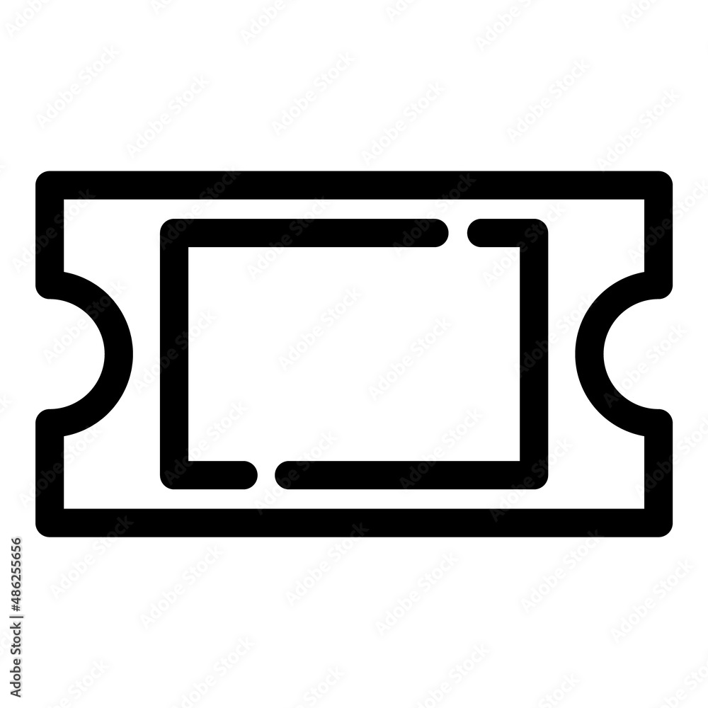 Ticket Flat Icon Isolated On White Background Ticket Flat Icon Isolated On White Background