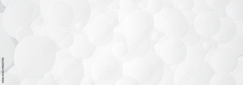 Abstract white gradient circle pattern of 3d bubbles background template. Print item wallpaper Abstract white gradient circle pattern of 3d bubbles background template. Print item wallpaper