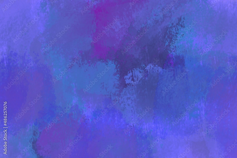 abstract grunge purple background in trendy very peri trendy very peri, rough wall blue and violet texture, dark textured background with paint strokes 