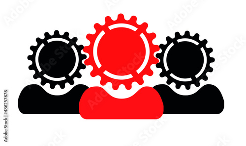 Teamwork gear icon