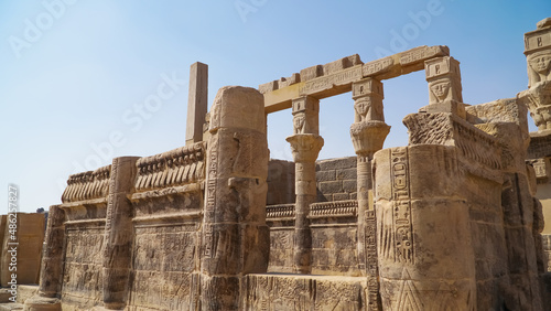 Philae Temple Complex. Temple Of Isis. Philae, Agilkia Island, Aswan, Egypt