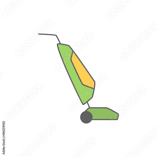 Vacuum cleaner Icon in color icon, isolated on white background 