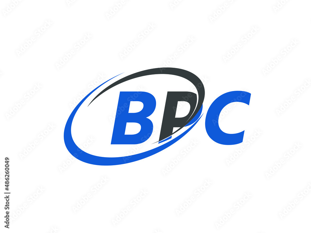 BPC letter creative modern elegant swoosh logo design BPC letter creative modern elegant swoosh logo design