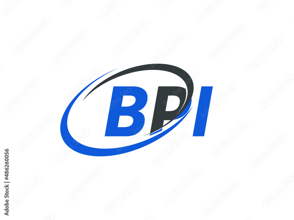 BPI letter creative modern elegant swoosh logo design BPI letter creative modern elegant swoosh logo design