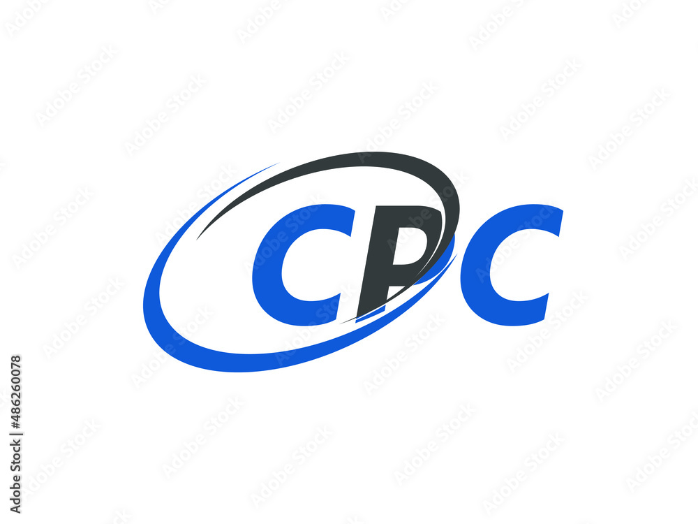 CPC letter creative modern elegant swoosh logo design CPC letter creative modern elegant swoosh logo design
