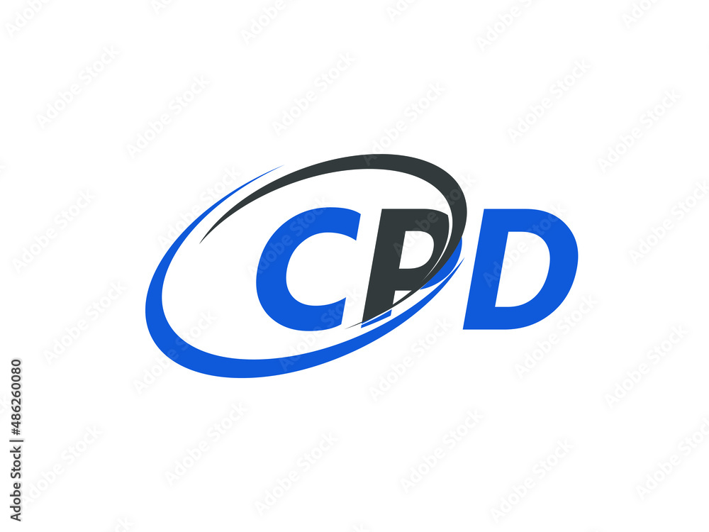 CPD letter creative modern elegant swoosh logo design CPD letter creative modern elegant swoosh logo design