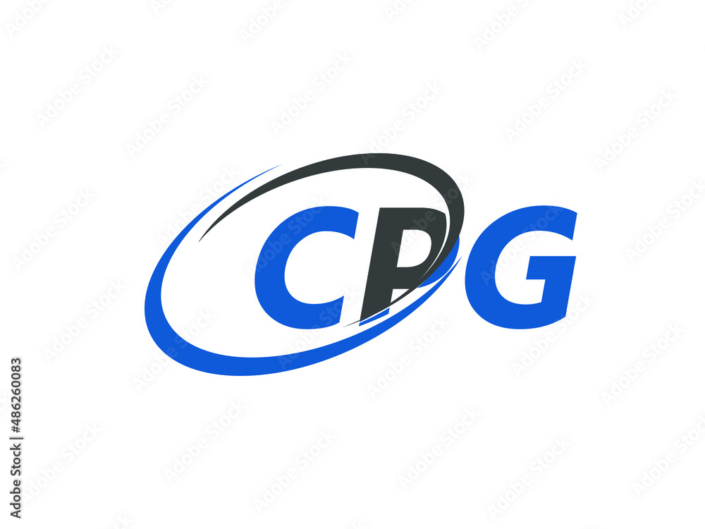 CPG letter creative modern elegant swoosh logo design CPG letter creative modern elegant swoosh logo design
