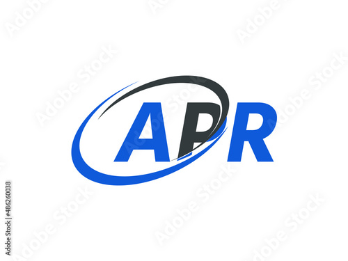 APR letter creative modern elegant swoosh logo design