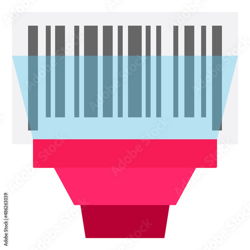 Free Download Barcode Scan - Flat color icon. - GFXLoad