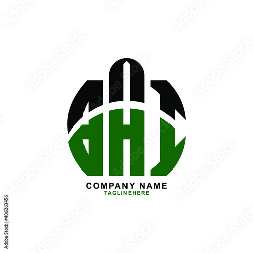 BAI letter design. BAI letter logo design with white background. BAI creative letter logo with two colors.
