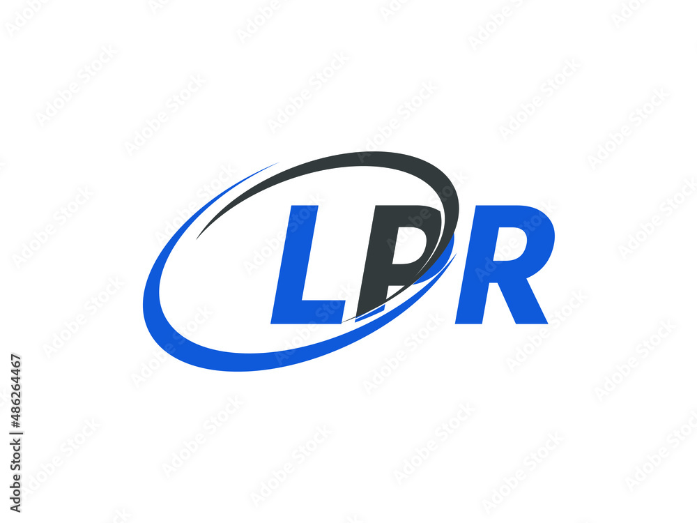 LPR letter creative modern elegant swoosh logo design LPR letter creative modern elegant swoosh logo design