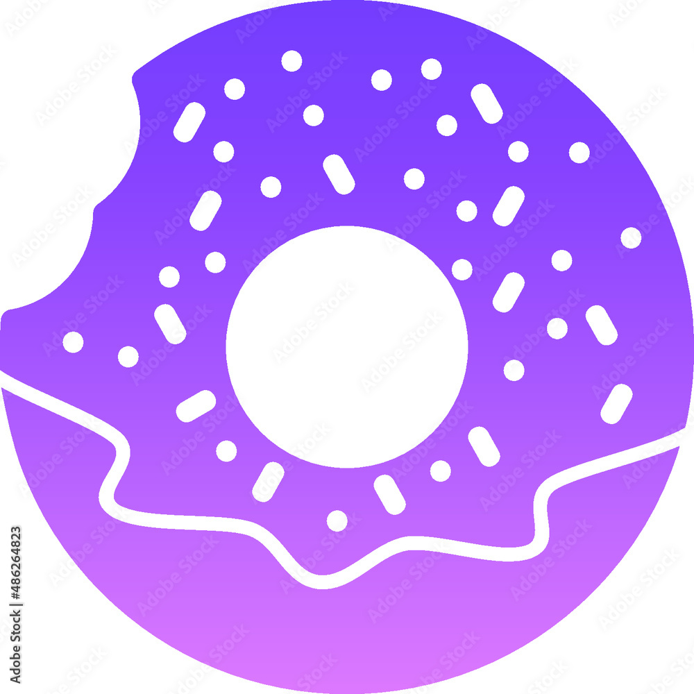 Doughnut Glyph Gradient Doughnut Glyph Gradient