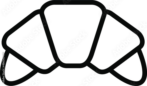 Croissant Line Icon