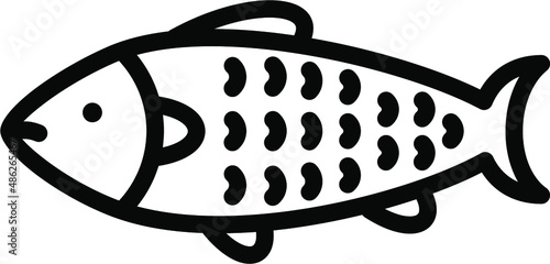 Fish Line Icon