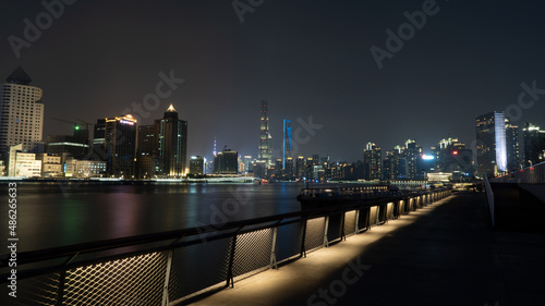 Shanghai City, walking on the East Bund #486265633