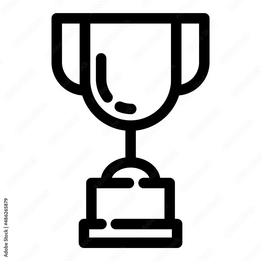 Award Cup Flat Icon Isolated On White Background Award Cup Flat Icon Isolated On White Background